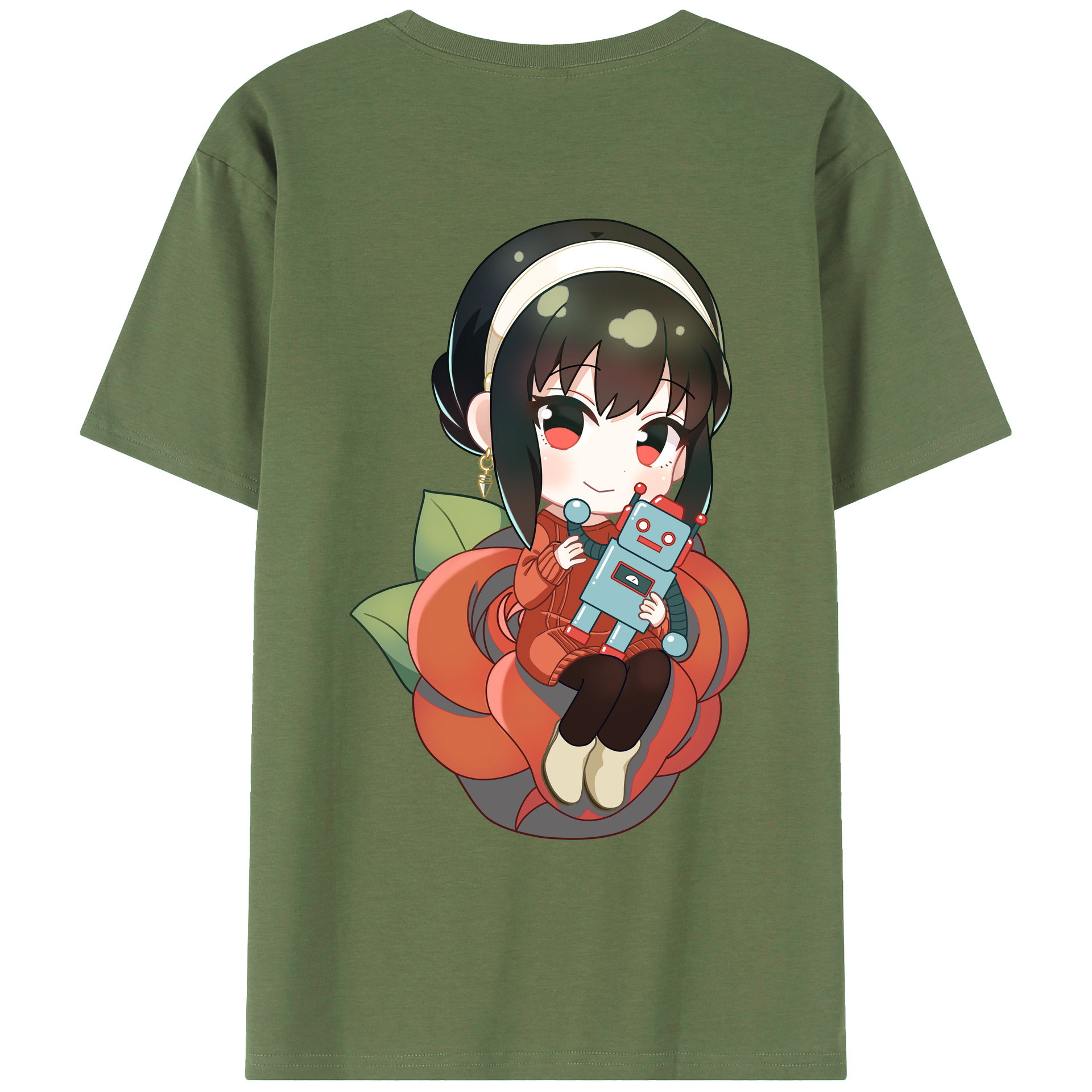 （画像用） SPY×FAMILY间谍家家酒 綿100％ メンズ半袖Tシャツ（バックプリント） 通気性